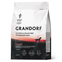 Grandorf Veterinary Diet Dog Hepatic Сухой корм для собак, для поддержания функций печени при ХПН