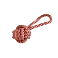 Homepet Игрушка для собак Узел с петлей из каната 6.5*20см