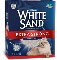 White Sand Extra Strong Наполнитель комкующийся для кошек "Экстра" без запаха