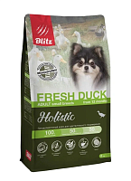 Blitz Holistic Fresh Duck Сухой монопротеиновый корм для взрослых собак мелких пород с чувствительным пищеварением, Свежая Утка