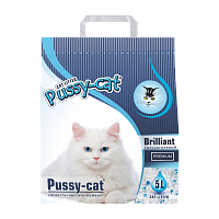 Pussy Cat Premium Brilliant Наполнитель Силикагелевый, 2кг 5л