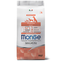 Monge Dog Speciality Adult Сухой корм для собак всех пород, Лосось и Рис