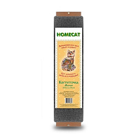 Homecat Когтеточка "Венге" настенная (малая) с кошачьей мятой 58*10см