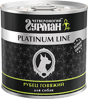 Четвероногий гурман Platinum line Влажный корм для собак, Рубец говяжий в желе