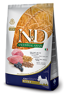Farmina N&D Ancestral Grain Adult Mini Lamb&Blueberry Сухой корм для собак мелких пород, Ягненок и Черника