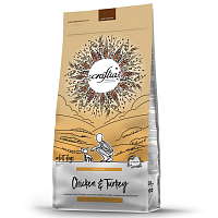 Craftia Natura Сухой корм для взрослых собак миниатюрных и мелких пород, Курица и Индейка