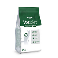 AlphaPet Vet Diet Hypoallergenic Сухой корм для взрослых кошек, при пищевой аллергии и непереносимости ингредиентов