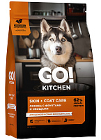 GO! KITCHEN SKIN + COAT CARE Сухой корм для щенков и собак всех возрастов с лососем, фруктами и овощами