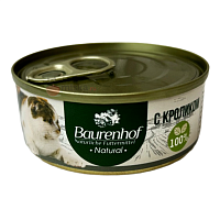Baurenhof Natural Влажный корм для кошек, Кролик