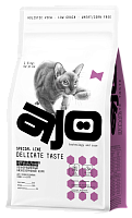 AJO Cat Delicate Taste Сухой корм для привередливых кошек и котят, Индейка