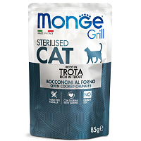 Monge Cat Grill Влажный корм для стерилизованных кошек, Итальянская Форель