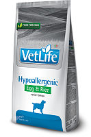 Farmina Vet Life Hypoallergenic Egg&Rice Сухой корм для собак, при пищевой аллергии, Яйцо и Рис