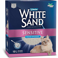White Sand Sensitive Наполнитель комкующийся для чувствительных кошек, без запаха