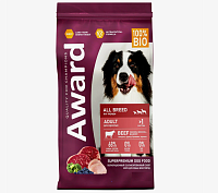 Award All Breed Adult Beef Сухой корм для собак всех пород, Говядина, Курица, Брокколи и Черника
